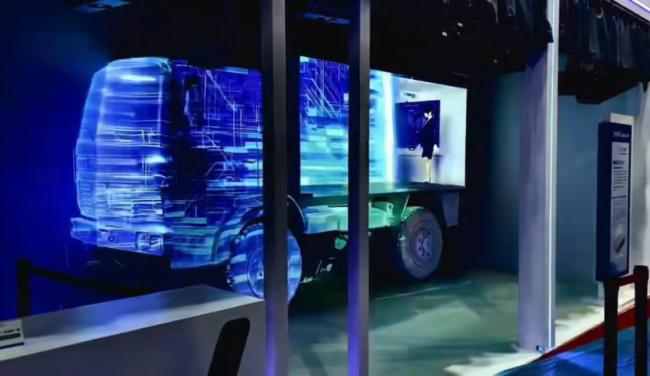 【航展直擊】3D mapping投影秀展示加固型4K超短焦三色激光投影機的車載應用